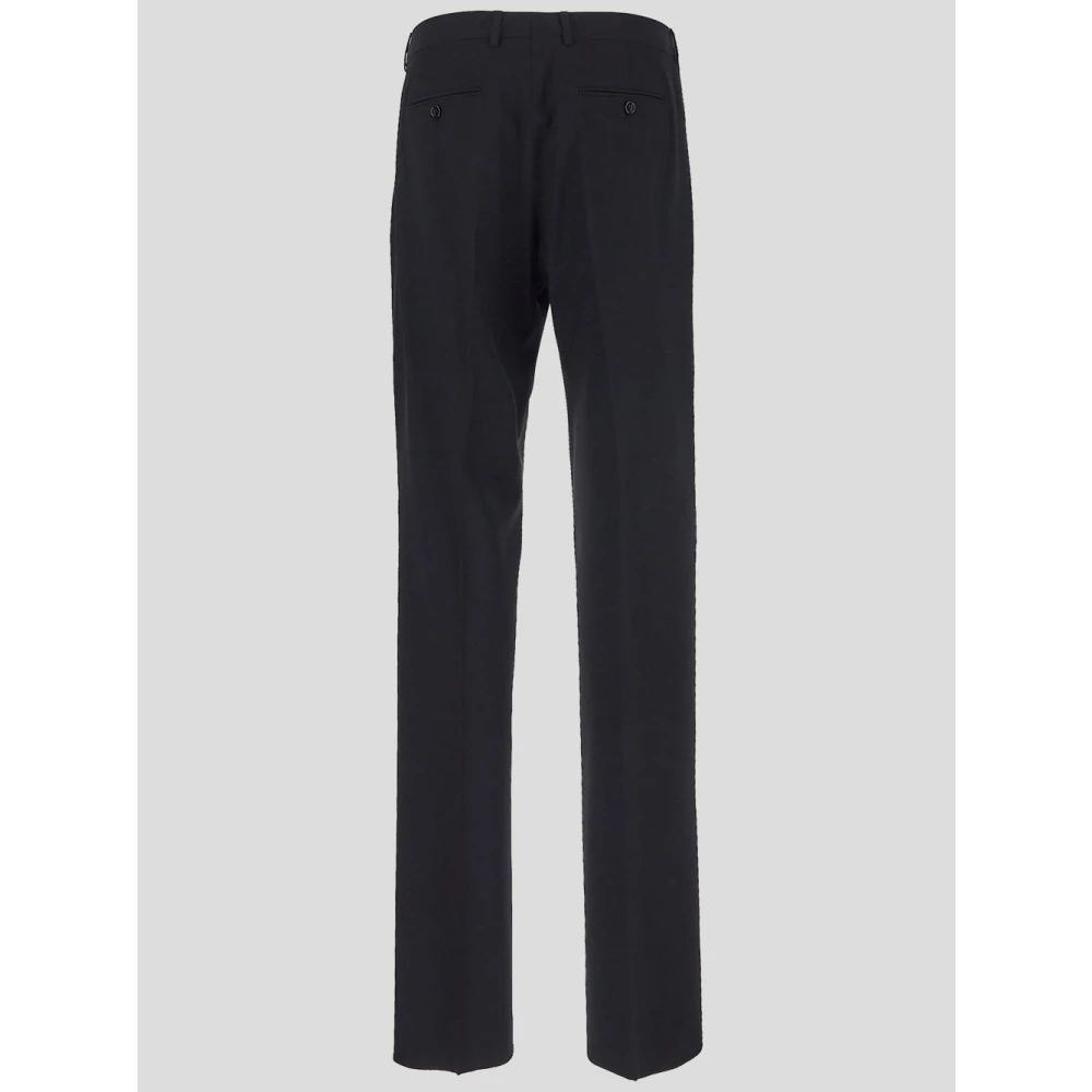 Lardini Wollen Klassieke Broek Black Heren