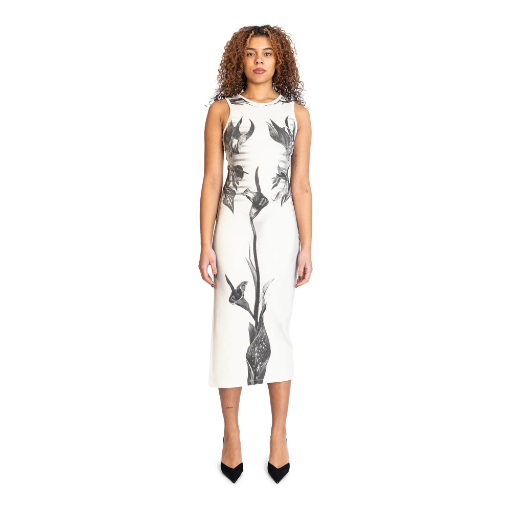 Jean Paul Gaultier Elegante Maxi Jurk voor Vrouwen Gray Dames