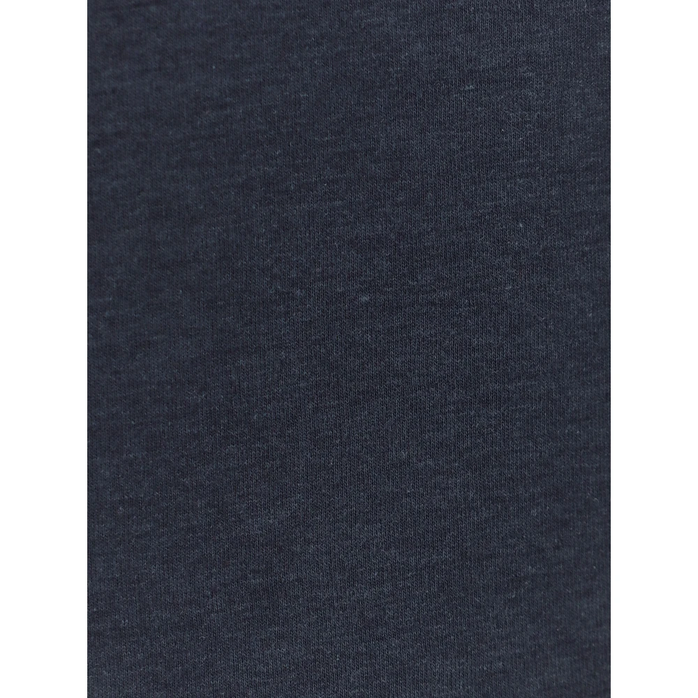 Tom Ford Geborduurd Monogram T-Shirt Blue Heren