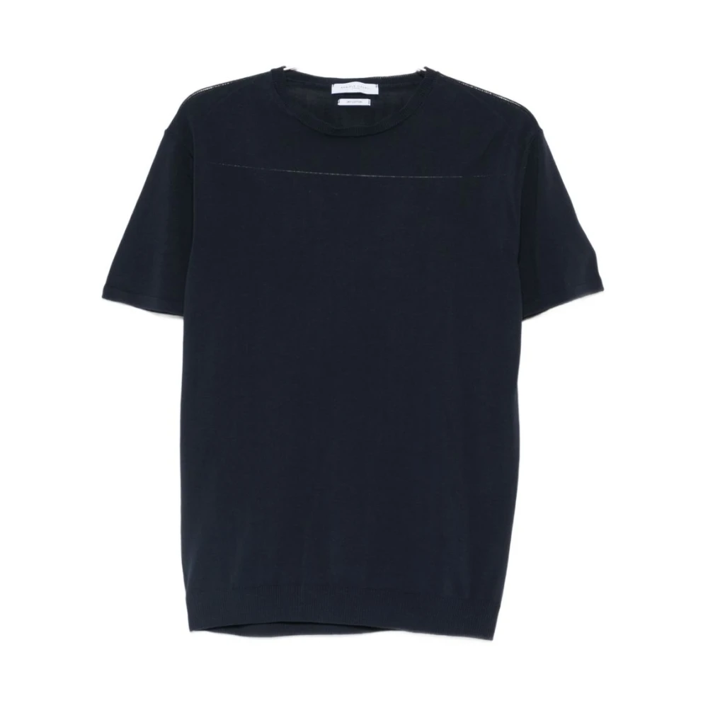 Daniele Fiesoli Men's Blue T-Shirts, Xl, Round-Neck Short-Sleeve Cotton T-Shirt