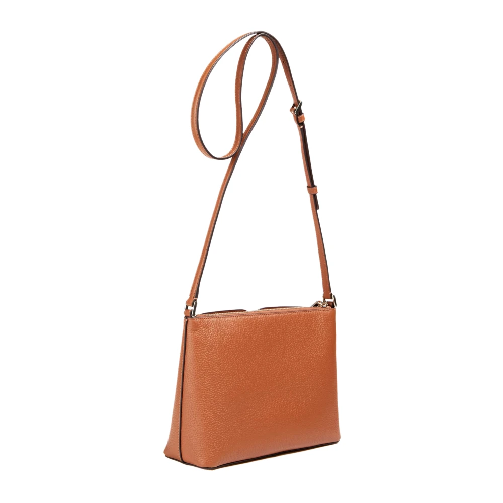 Kate Spade Pebbled Leren Crossbody Tas Warm Ginger Brown Dames
