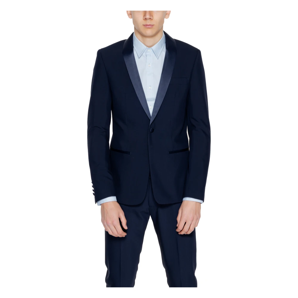 Antony Morato Men's Blue Suit Jacket Spring/Summer Collection - Blazers - Xl - Jackets
