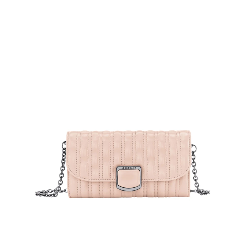 Longchamp Elegant Chain Strap Wallet Pink Dames