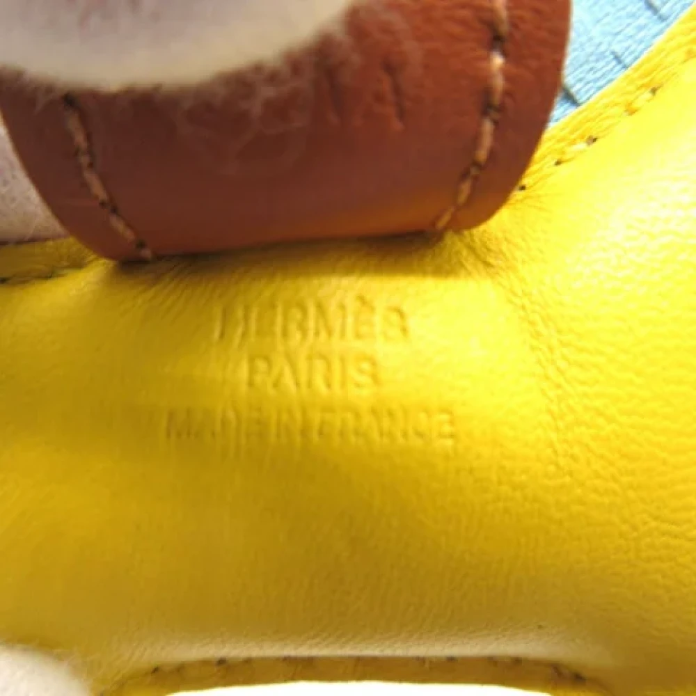 Hermès Vintage Pre-owned Fabric key-holders Yellow Dames