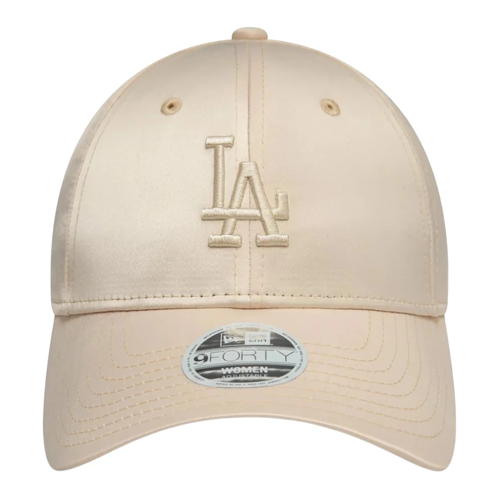 new era Beige Dodgers Satijnen Pet Beige Heren