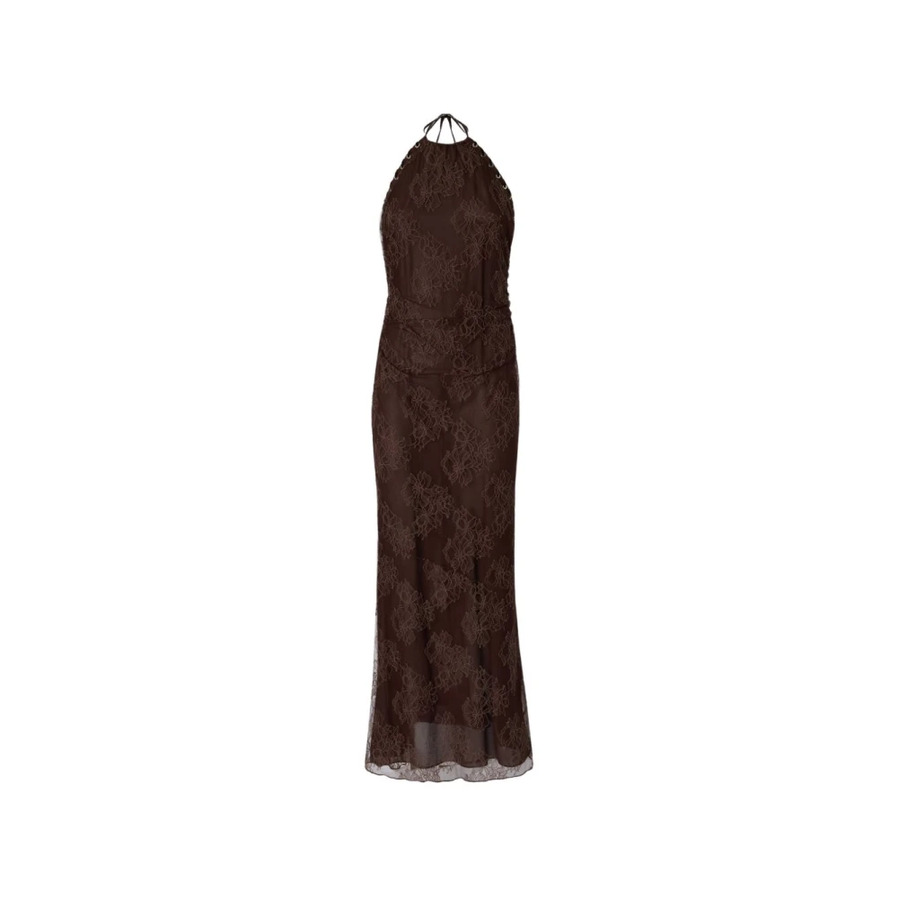 Pinko Mustang L72 Dresses Mujer Marrón S