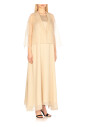 robe-en-soie-beige-avec-col-a-revers