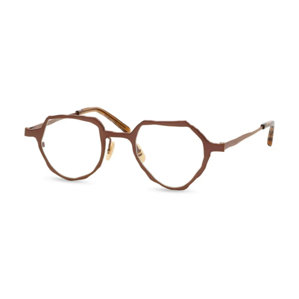 Masahiromaruyama Unisex Brown Geometric Frame - Glasses - 46 Mm - Accessories