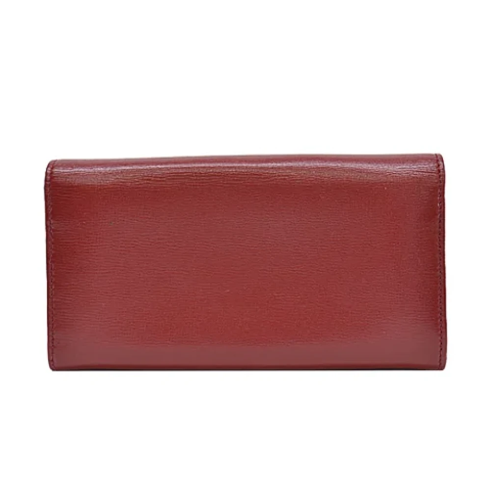 Gucci Vintage Pre-owned Leather wallets Red Dames