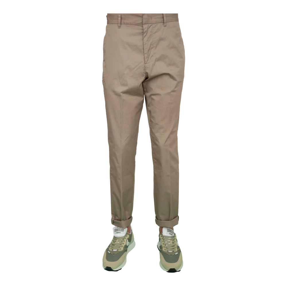 Emporio Armani Mannelijk Beige Katoenen Broek