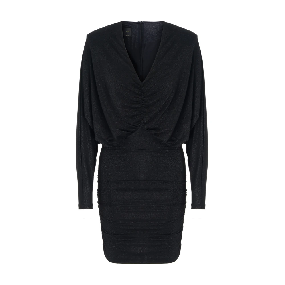 Pinko Jersey Lurex Jurk Black Dames