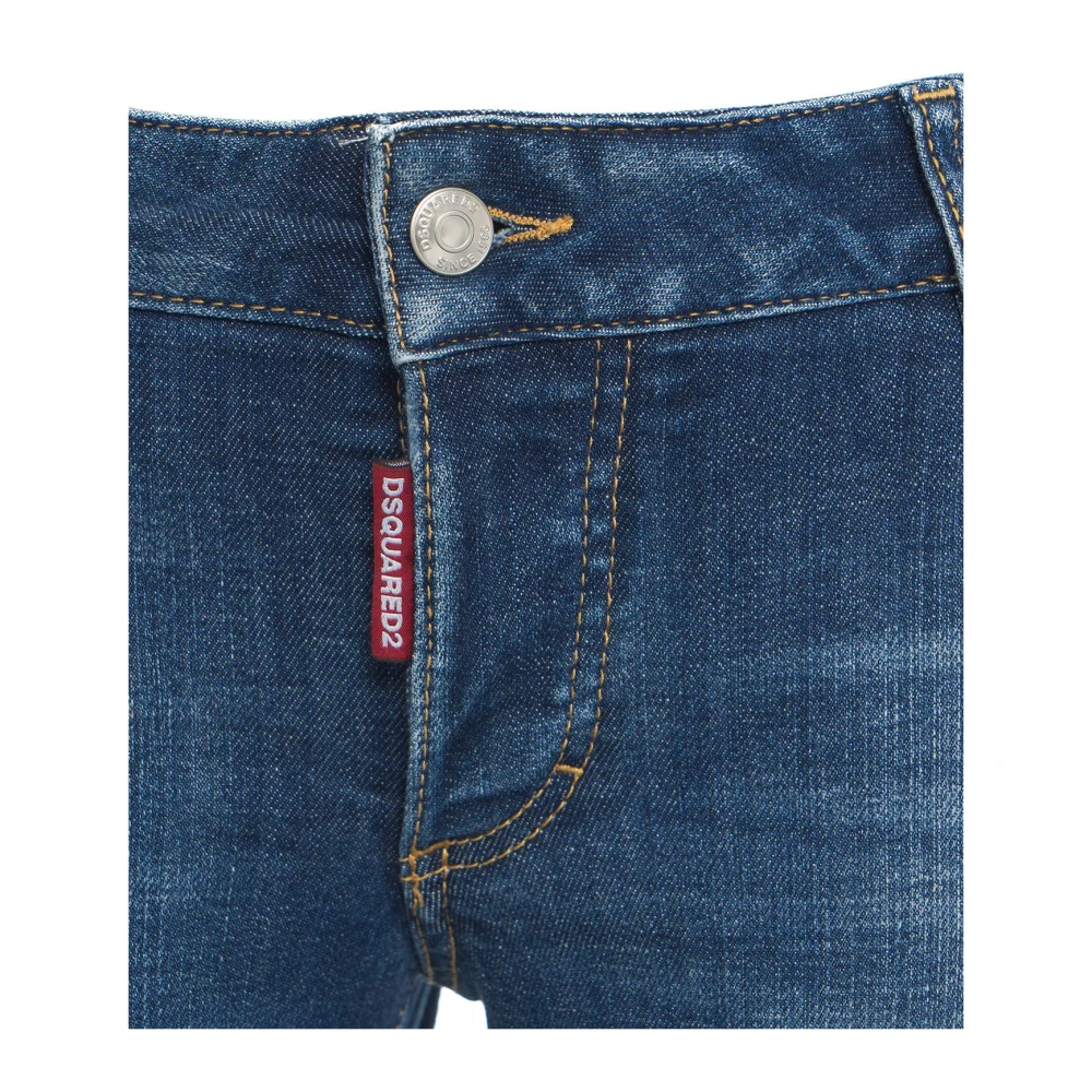 Dsquared2 Blauwe Skinny Jeans Verhoog Garderobe Stijl Blue Dames