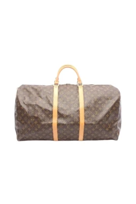 Pre-owned Keepall Monogram Coated Canvas Boston Bag