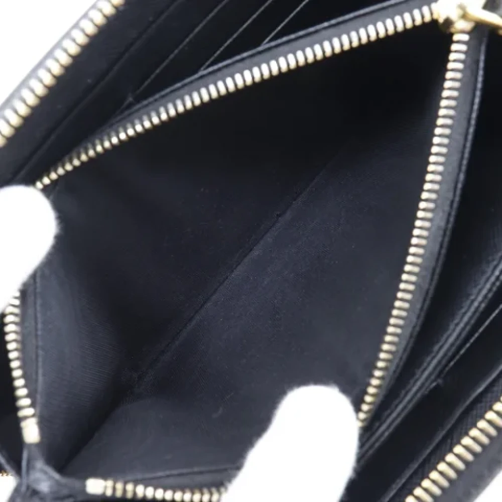Prada Vintage Pre-owned Leather wallets Black Dames