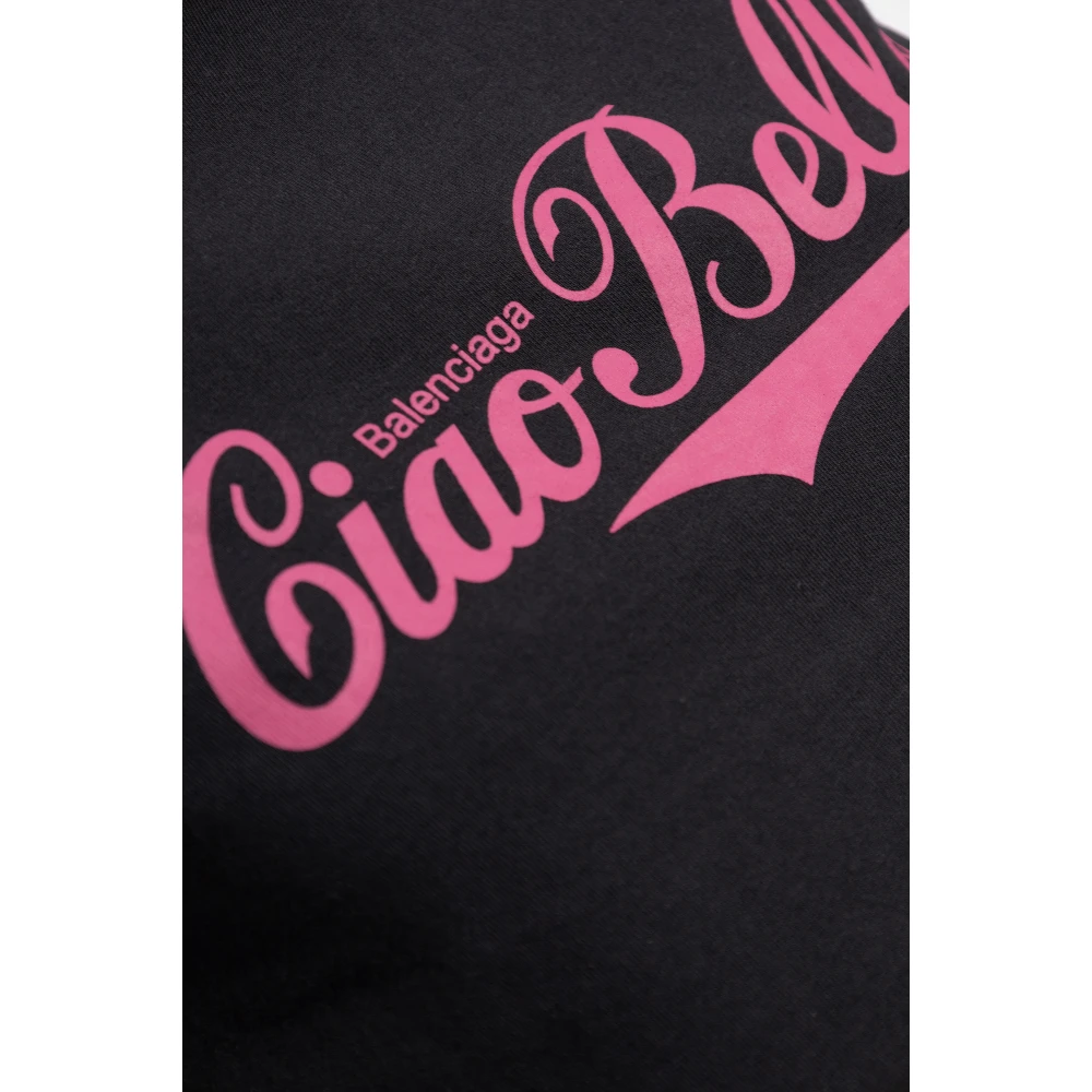 Balenciaga T-shirt met vintage-effect Black Dames