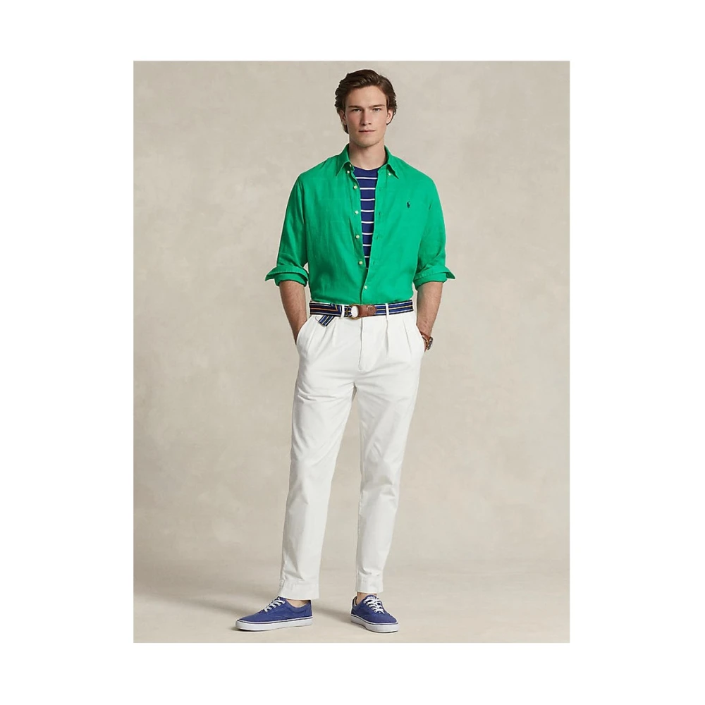 Ralph Lauren Klassieke Overhemd Green Heren