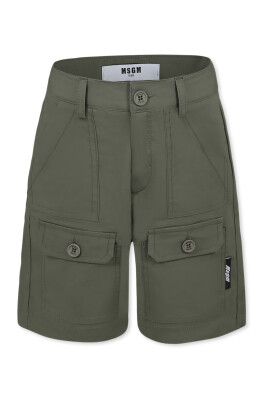 short-vert-decontracte-en-melange-de-coton