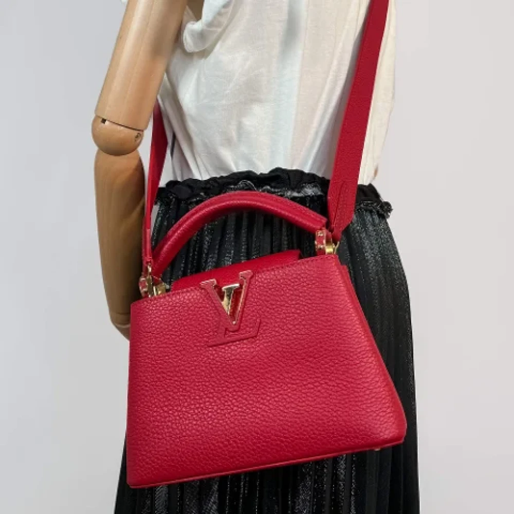 Louis Vuitton Vintage Pre-owned Leather handbags Red Dames