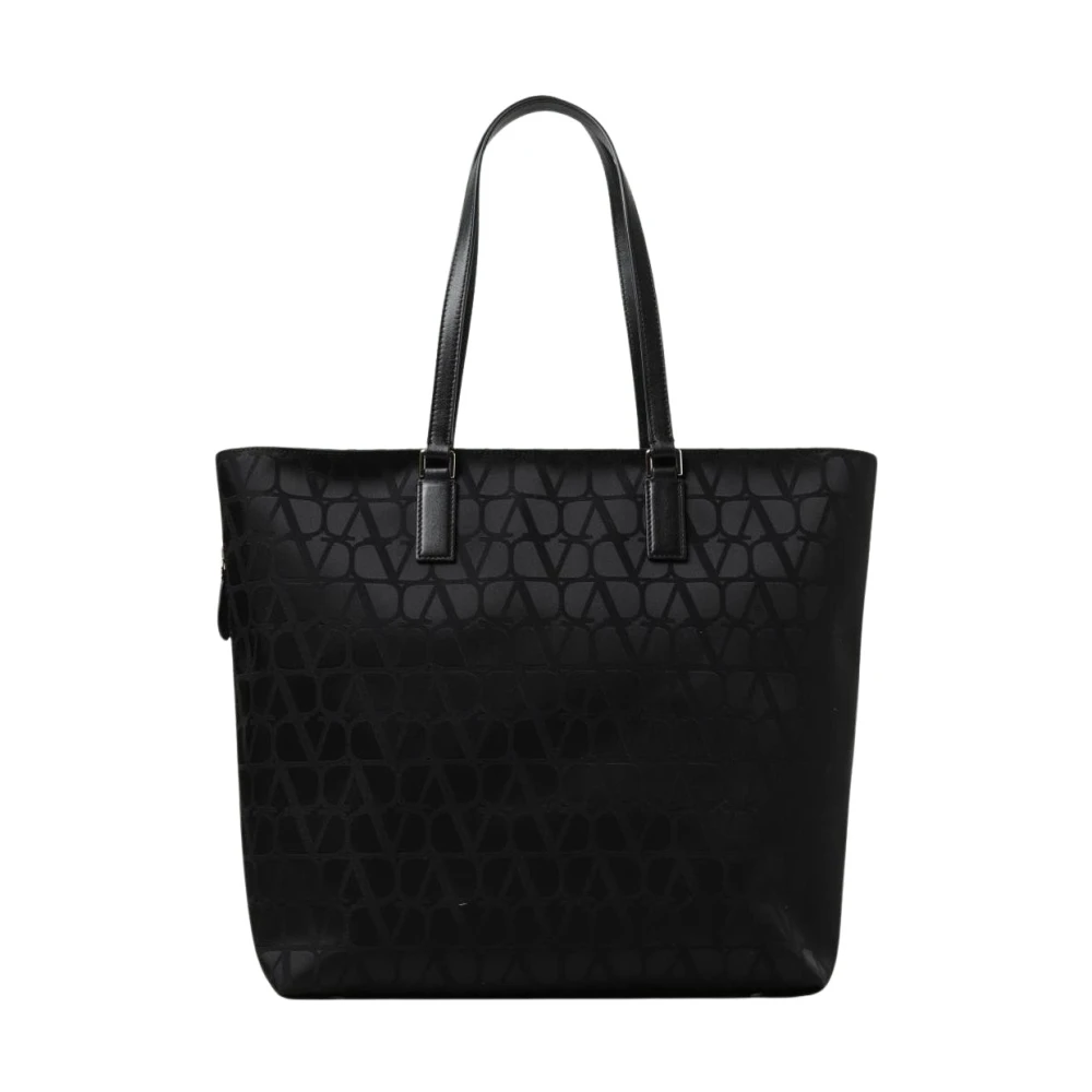 Valentino Garavani Toile Iconographe Shopping Bag - Male - Shopping Bags - Black - One Size - Bags - Image 4