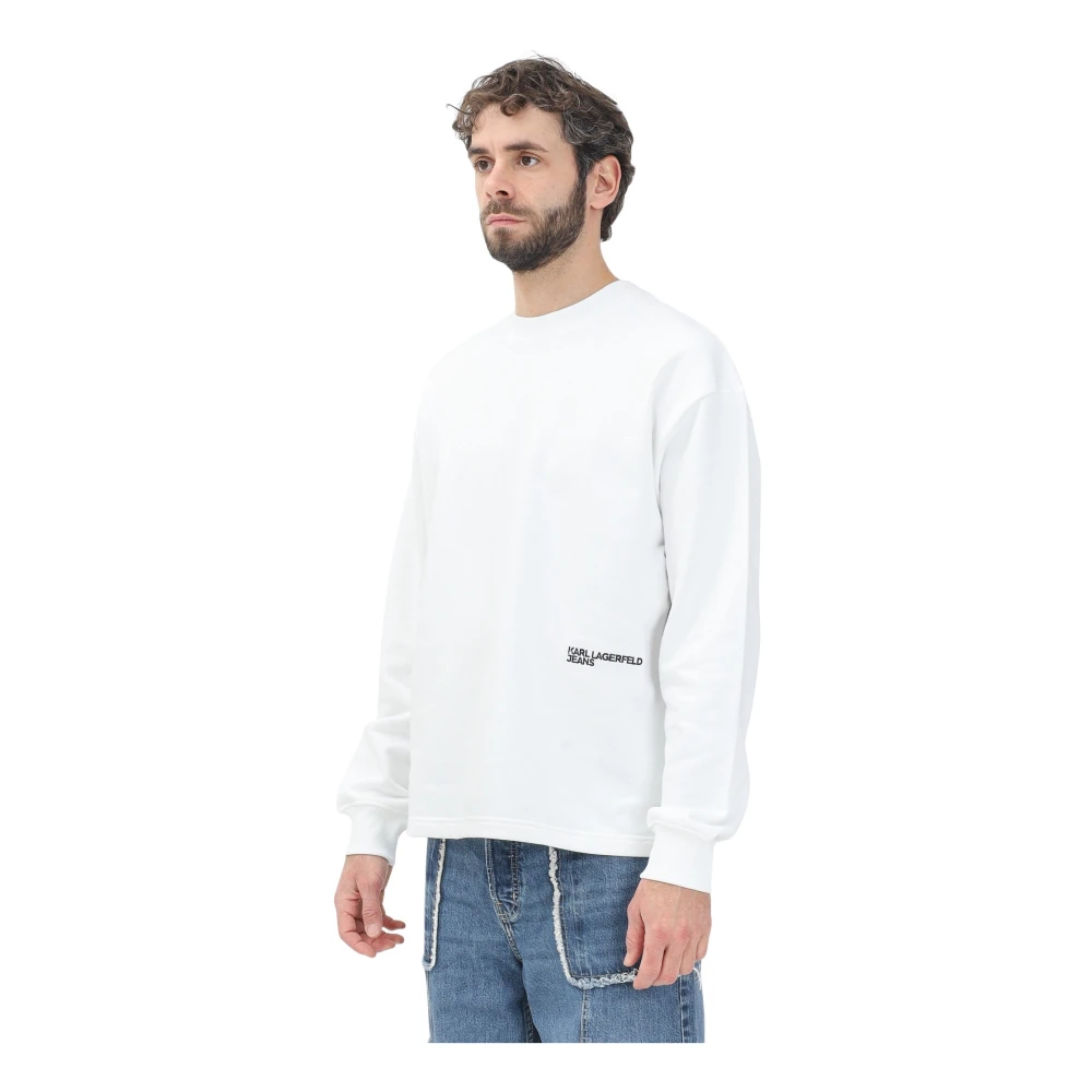 Karl Lagerfeld Witte Sweaters White Heren
