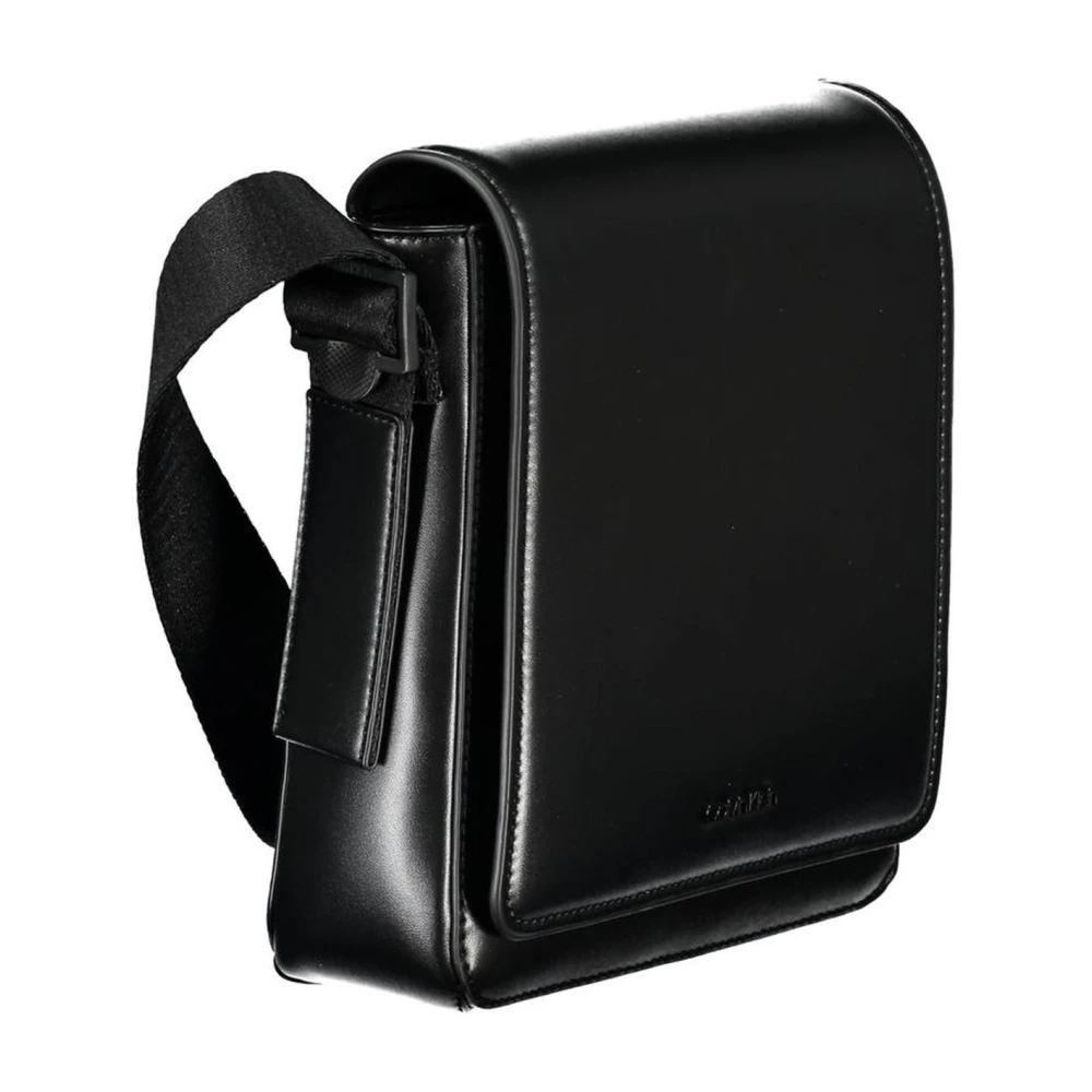 Calvin Klein Schoudertas met verstelbare band en externe zak Black Heren