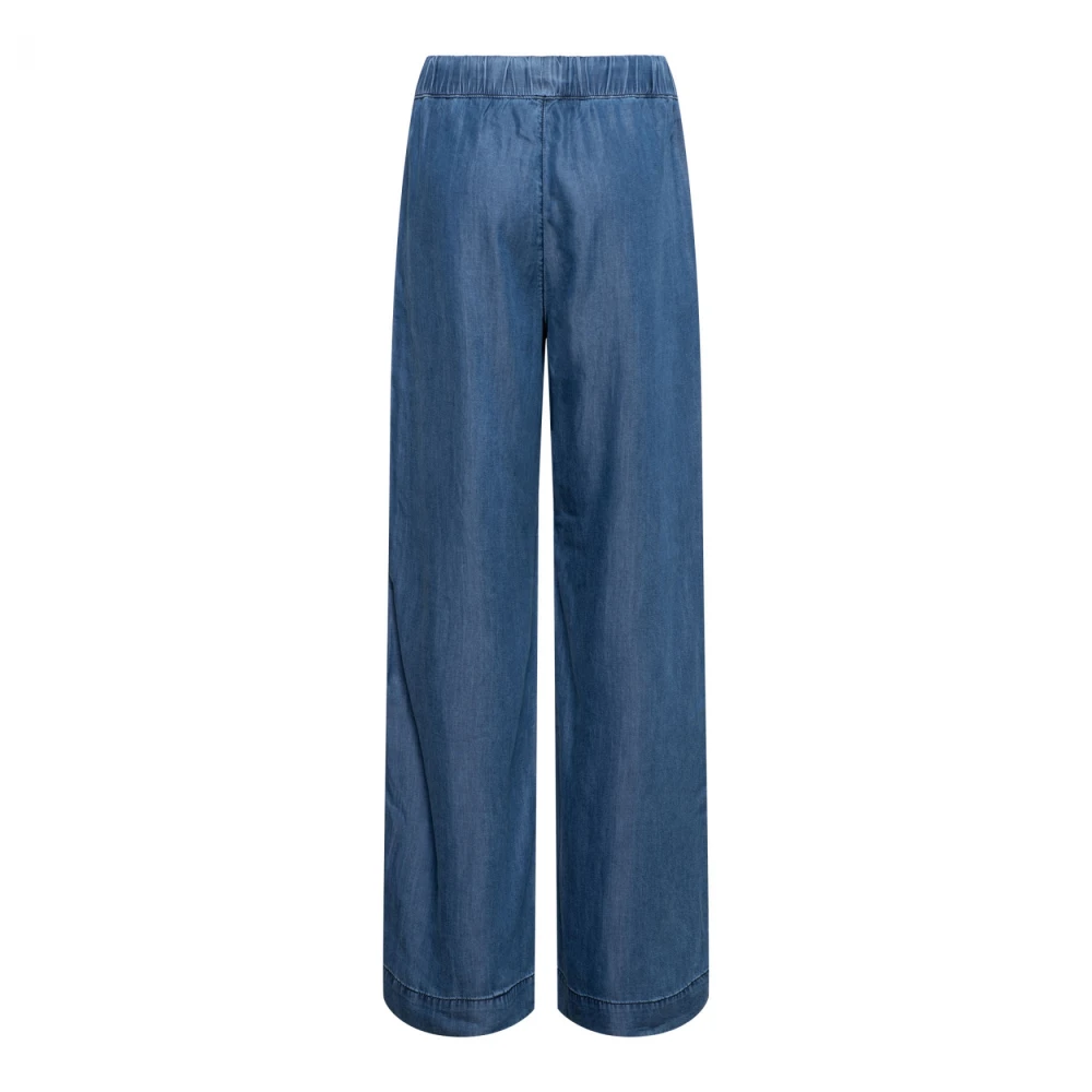 &Co Woman Wijde Broek Zomerse Stijl Blue Dames