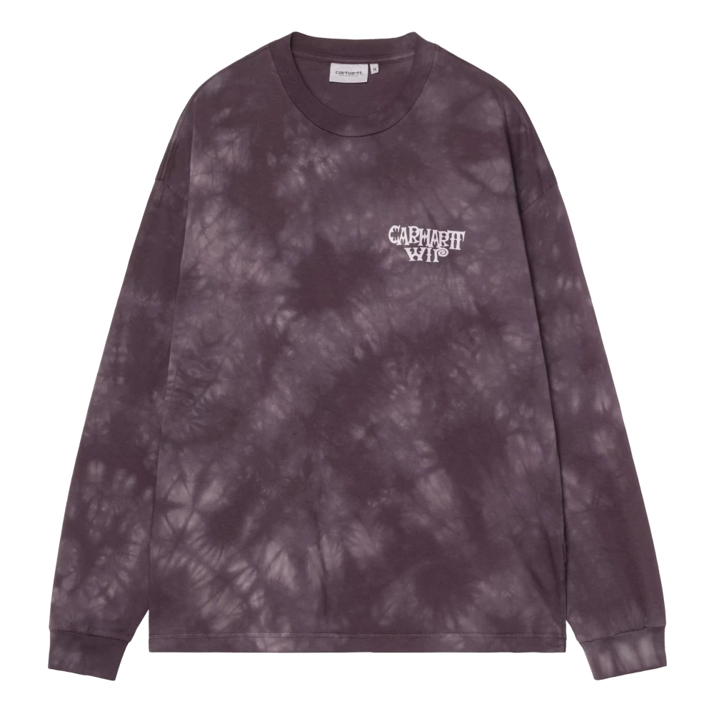 Carhartt Wip Men's Purple Sweatshirts, L, Ls Radiate T-Shirt