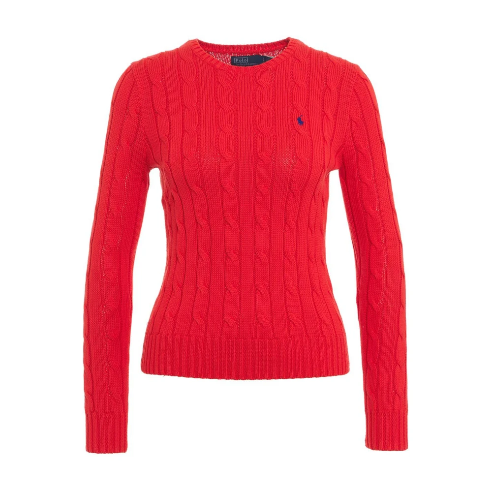 Polo Ralph Lauren Gebreide pullover met kabelpatroon model 'JULIANNA'