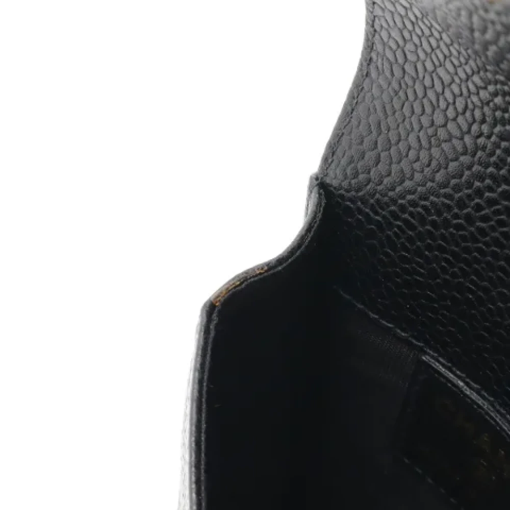 Chanel Vintage Pre-owned Leather home-office Black Dames