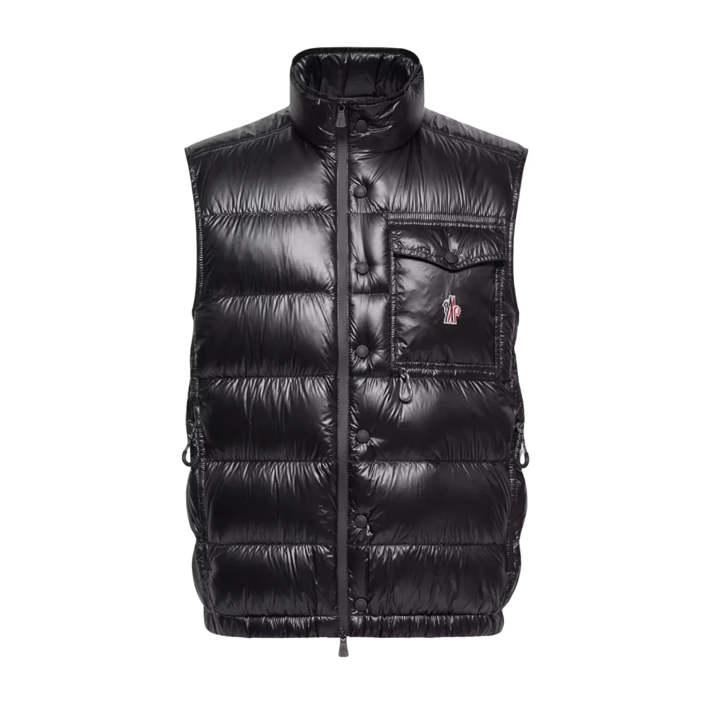 Moncler Men's Black Waistcoats, M, Uychi Vest
