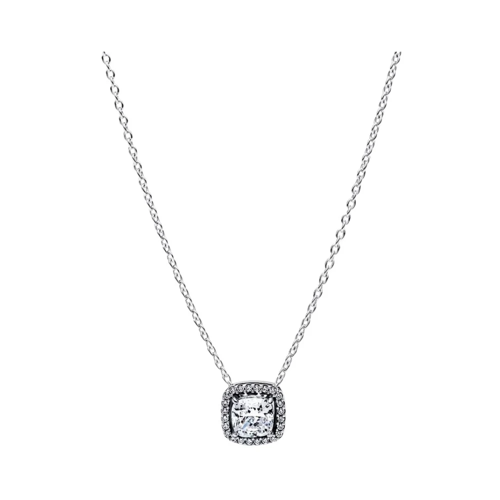 Pandora Halo Pendant Collier Necklace - Female - Necklaces - Gray - 145 Cm - Accessories