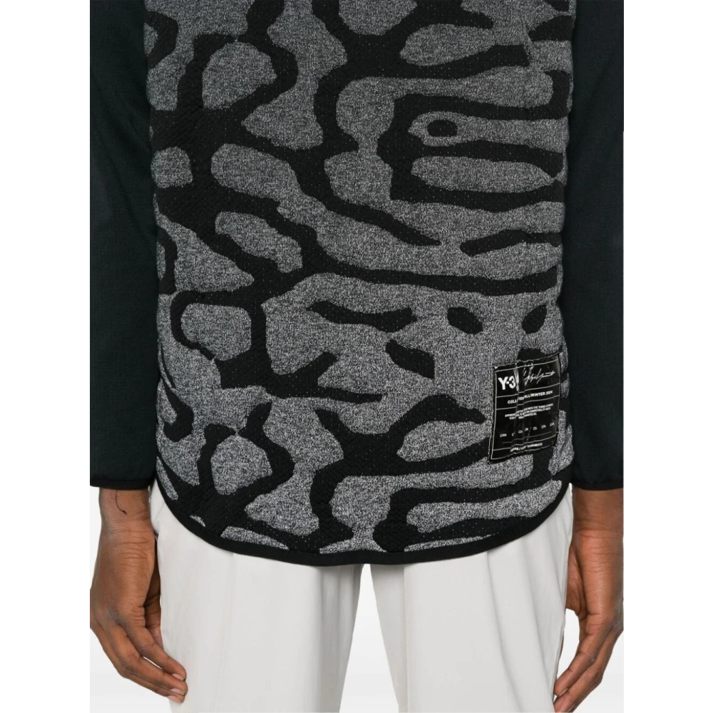 Y-3 Zwarte hardloopvest voor mannen Black Heren
