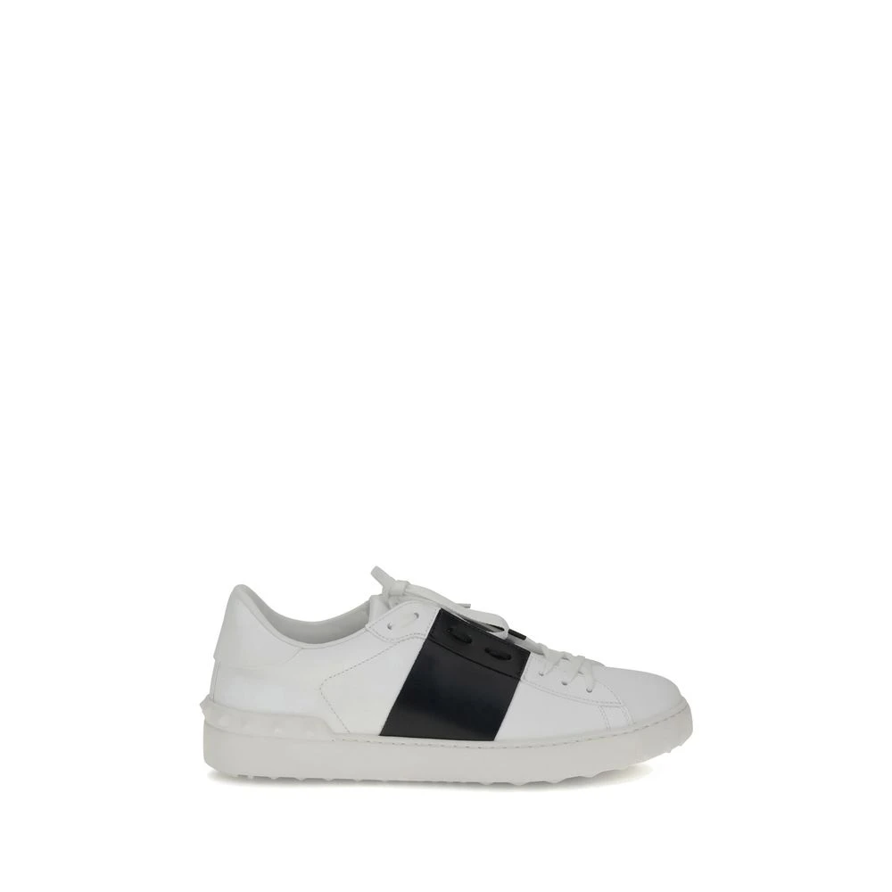 Valentino Garavani Open sneakers met contrasterende banden Heren Schoenen Wit