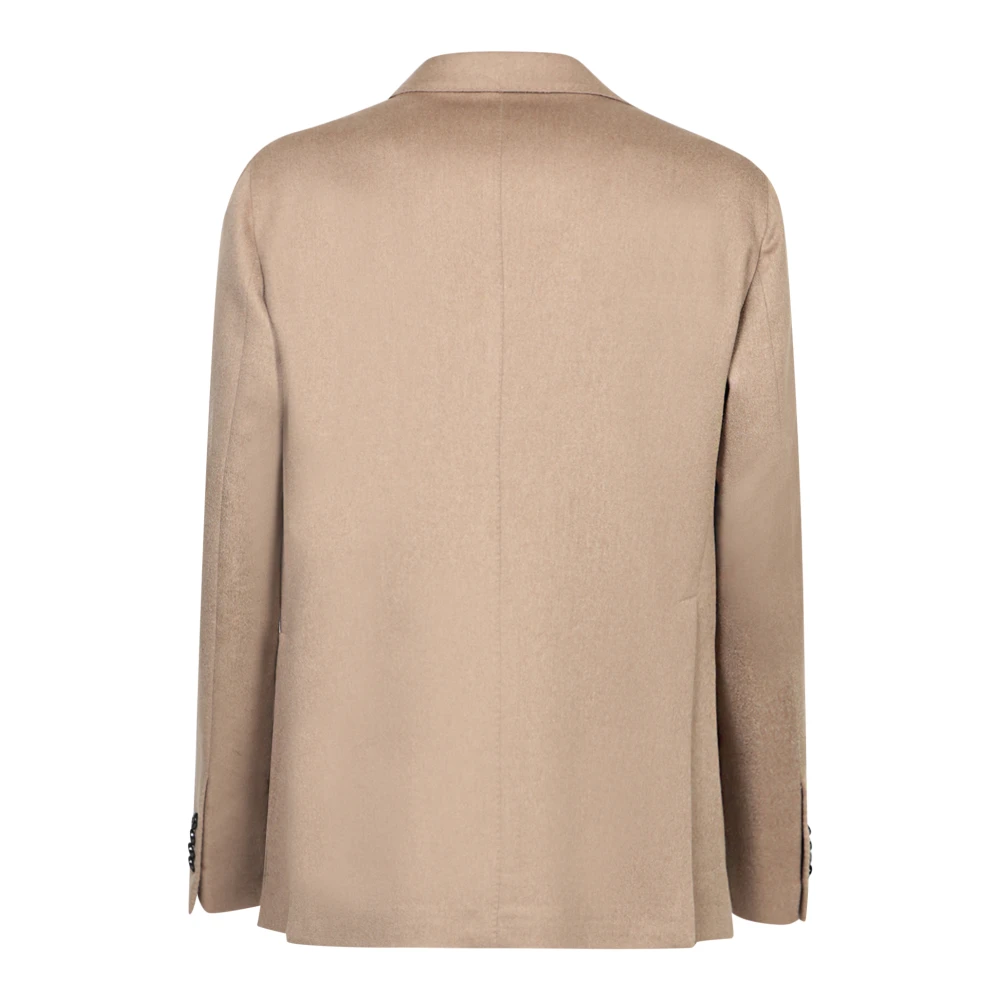 Tagliatore Beige Blazer Klassieke Stijl Jas Beige Heren