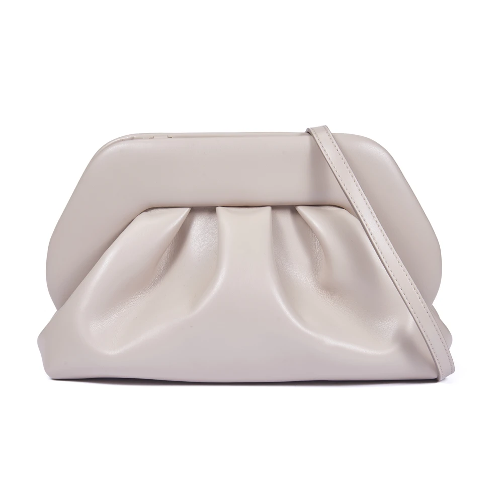 THEMOIRè Beige Clutch met Afneembare Schouderband Beige Dames