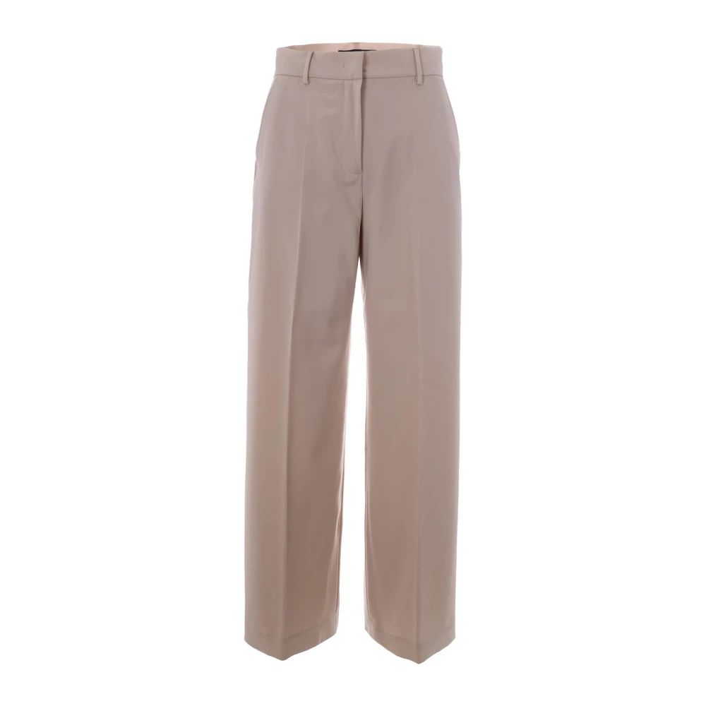 Max Mara Women's Beige Wide Trousers, Xs, Wide Trousers