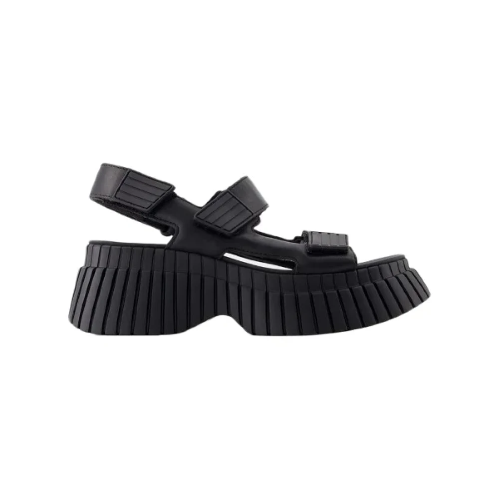Camper Women's Black Bcn Sandals - Wedges - 7 Uk - Shoes
