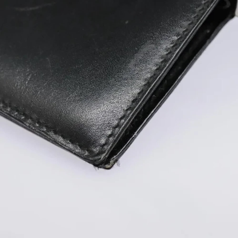 Gucci Vintage Pre-owned Leather wallets Black Dames