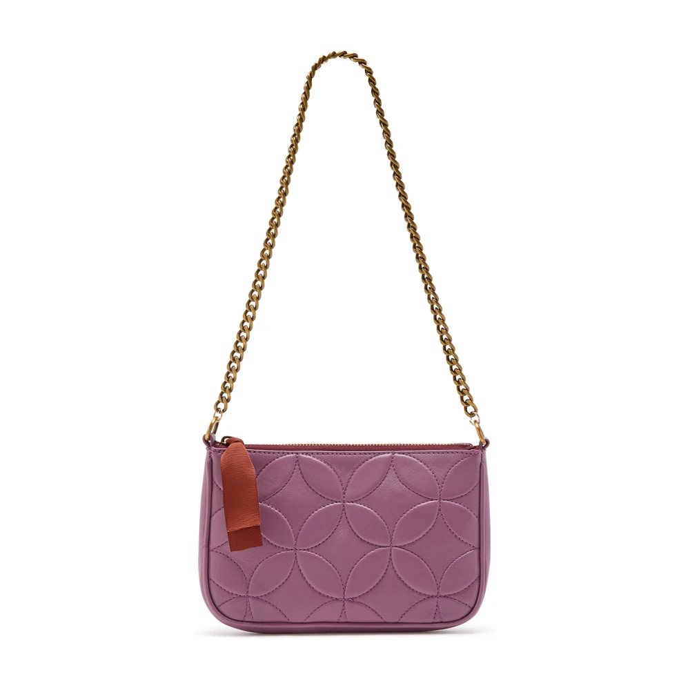 Maliparmi Rugpijn Leren Etui TAS Purple Dames