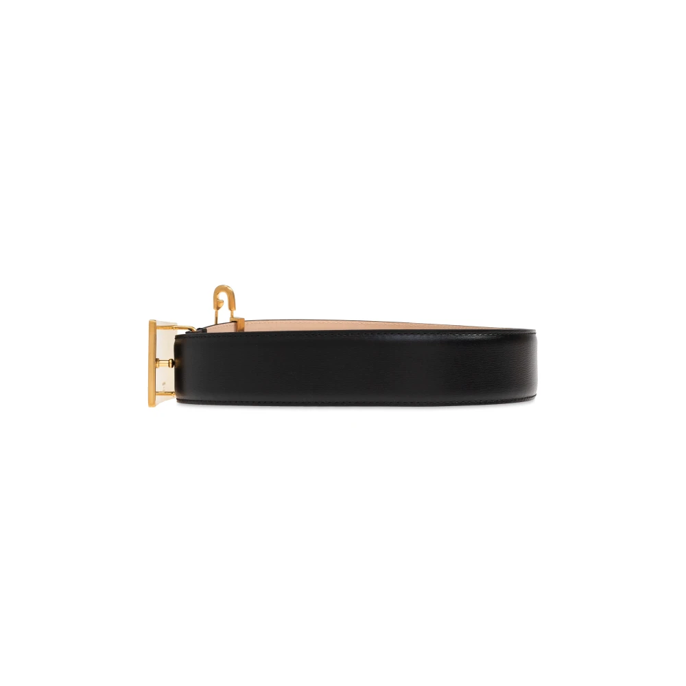 Balmain Leren riem Black Dames