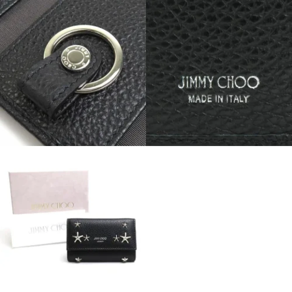 Jimmy Choo Pre-owned Leather key-holders Black Dames