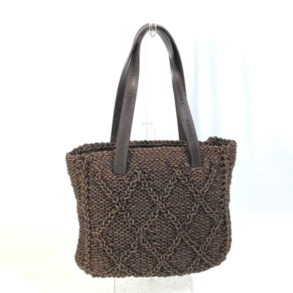 Chanel Vintage Pre-owned Leather chanel-bags Brown Dames
