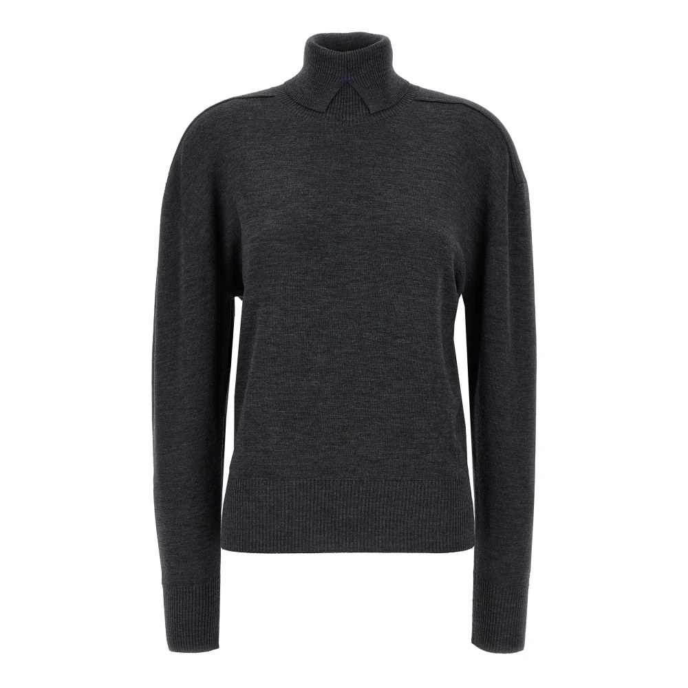 Burberry Mujer Gris - High Neck Sweater- Knitwear - M- High Neck Sweater