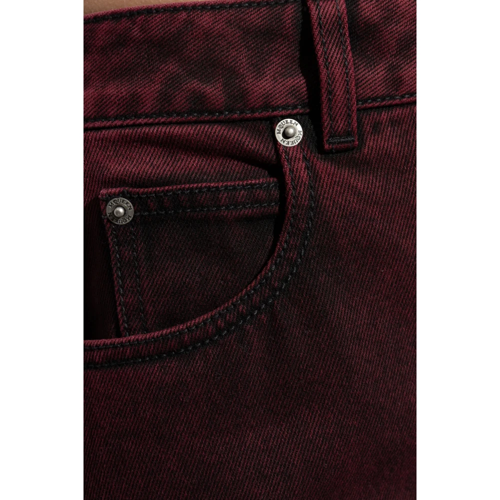 alexander mcqueen Jeans met logo Red Dames