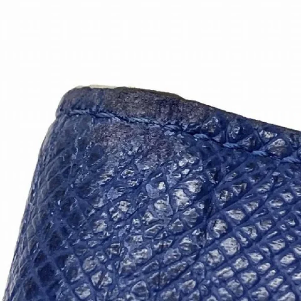 Louis Vuitton Vintage Pre-owned Leather wallets Blue Heren
