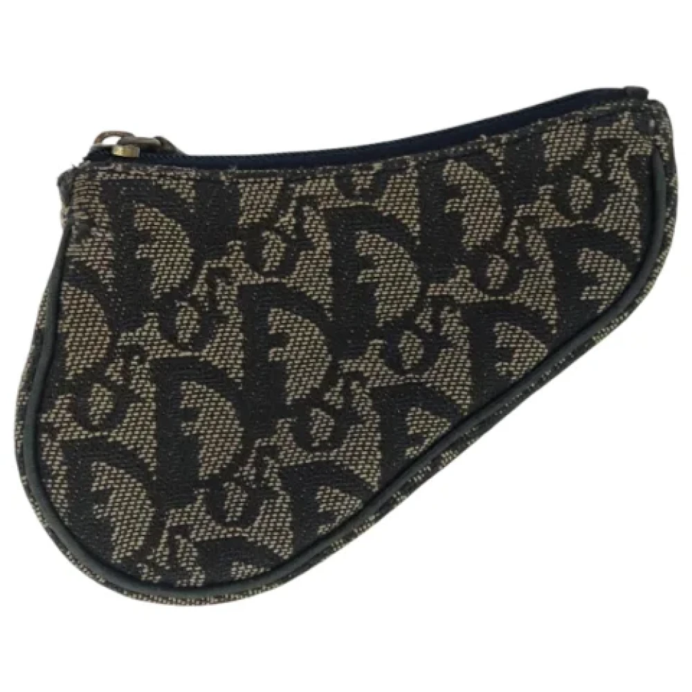 Dior Vintage Pre-owned Canvas wallets Blue Dames