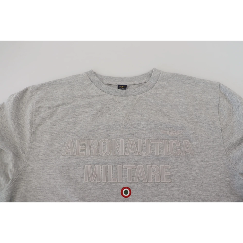 aeronautica militare Elegante Grijze Trui Gray Heren