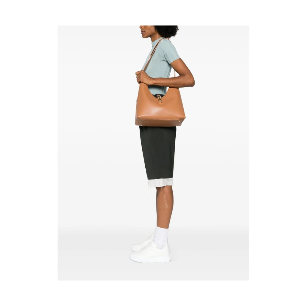 Furla Bruine Faux Leren Schoudertas Brown Dames