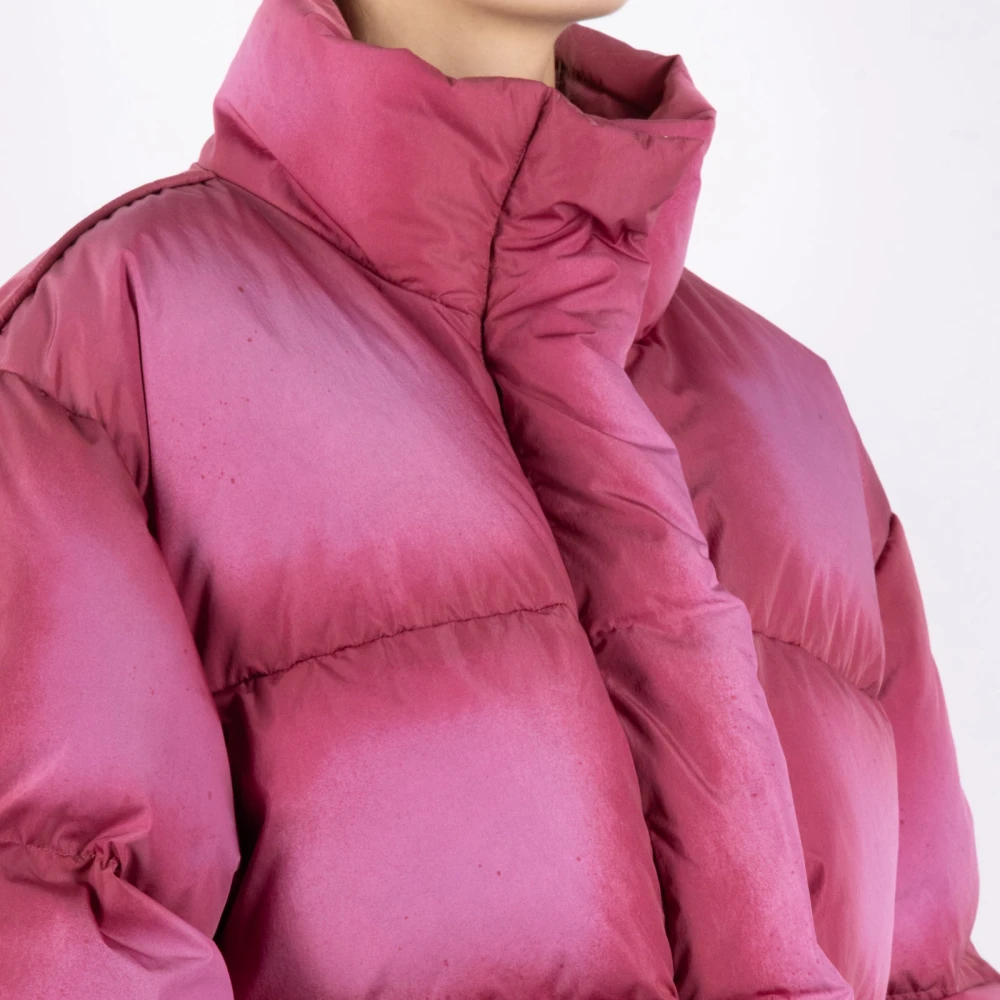 Acne Studios Tango Roze Nylon Jas Pink Dames
