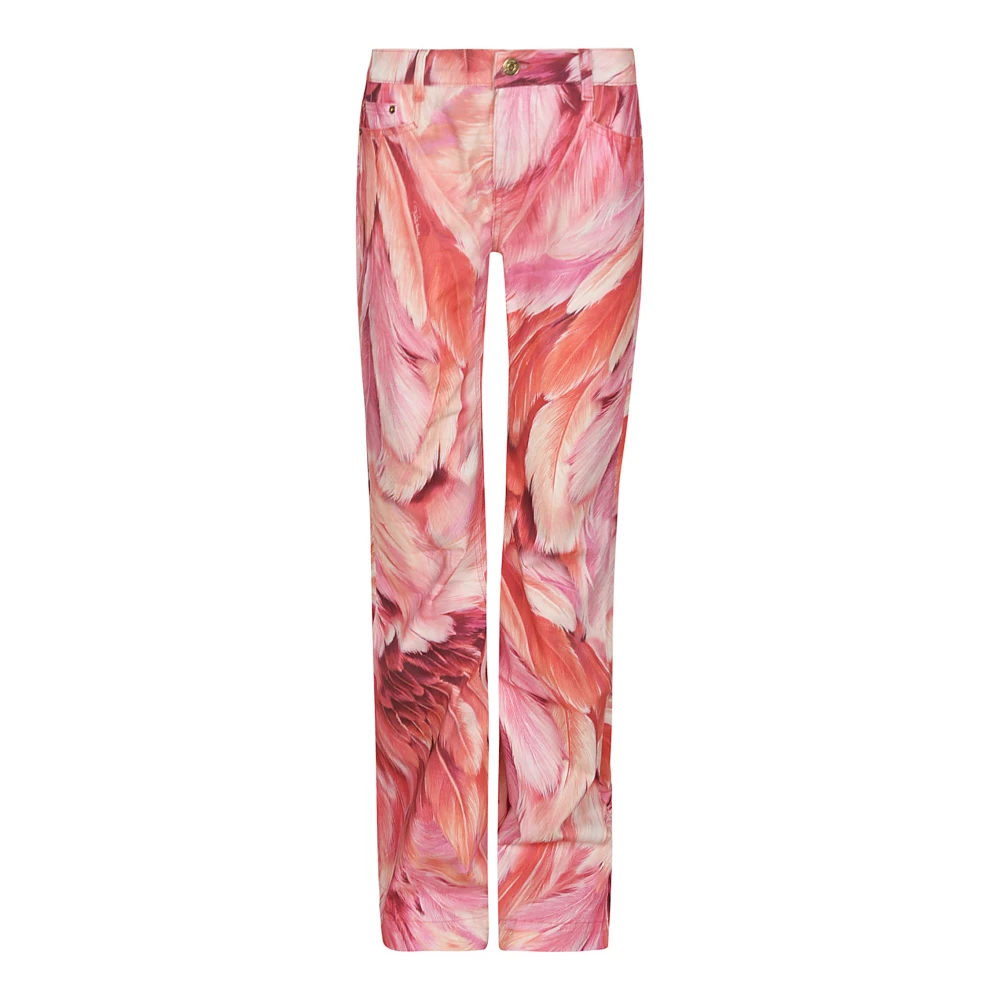 Roberto Cavalli Slim-fit Broek Multicolor Dames